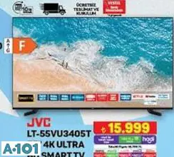 JVC LT-55VU3405T 55 İNÇ 4 K ULTRA HD SMART TV AKILLI TELEVİZYON JVC LT-55VU3405T 55 İNÇ 4 K ULTRA HD SMART TV AKILLI TELEVİZYON